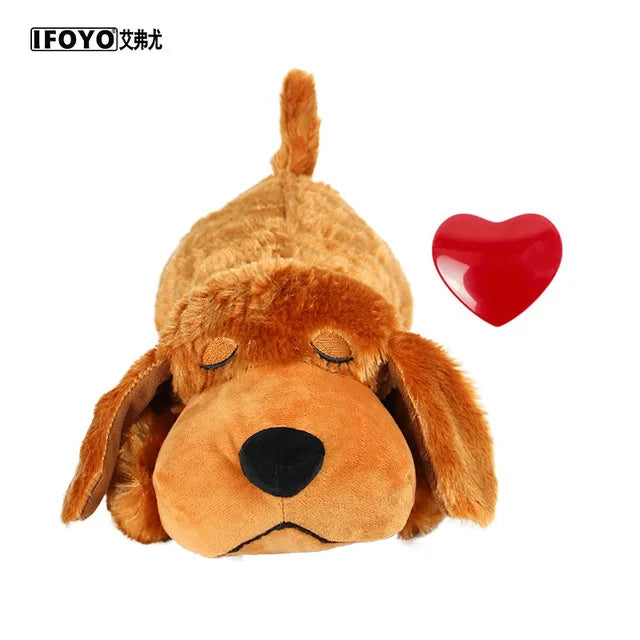 Pet Heartbeat Puppy Behavioral Training Plush | Comfortable Snuggle Anxiety Relief Sleep Aid Doll | Durable Dog Plush