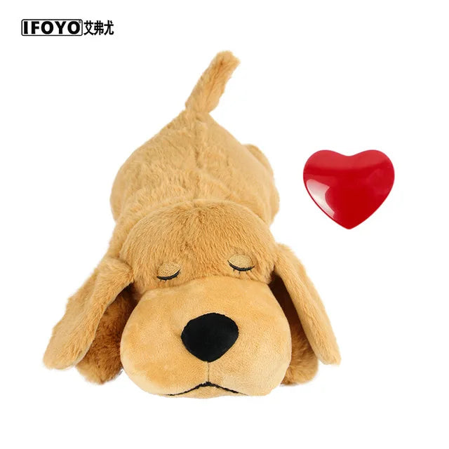 Pet Heartbeat Puppy Behavioral Training Plush | Comfortable Snuggle Anxiety Relief Sleep Aid Doll | Durable Dog Plush